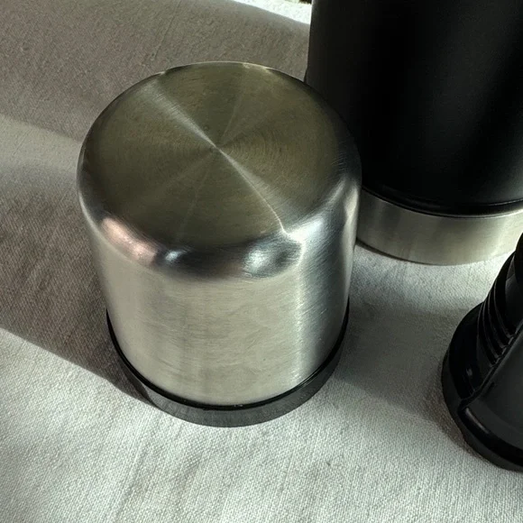 Stanley Matte Black Thermos with Silver Accents - Picture 5 of 7